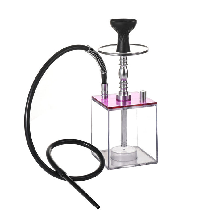 Acrylic Silicone LED Magical Narguile Hookah - Premium Smoking Experience